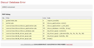 处理解决discuz! database error报错-连界优站